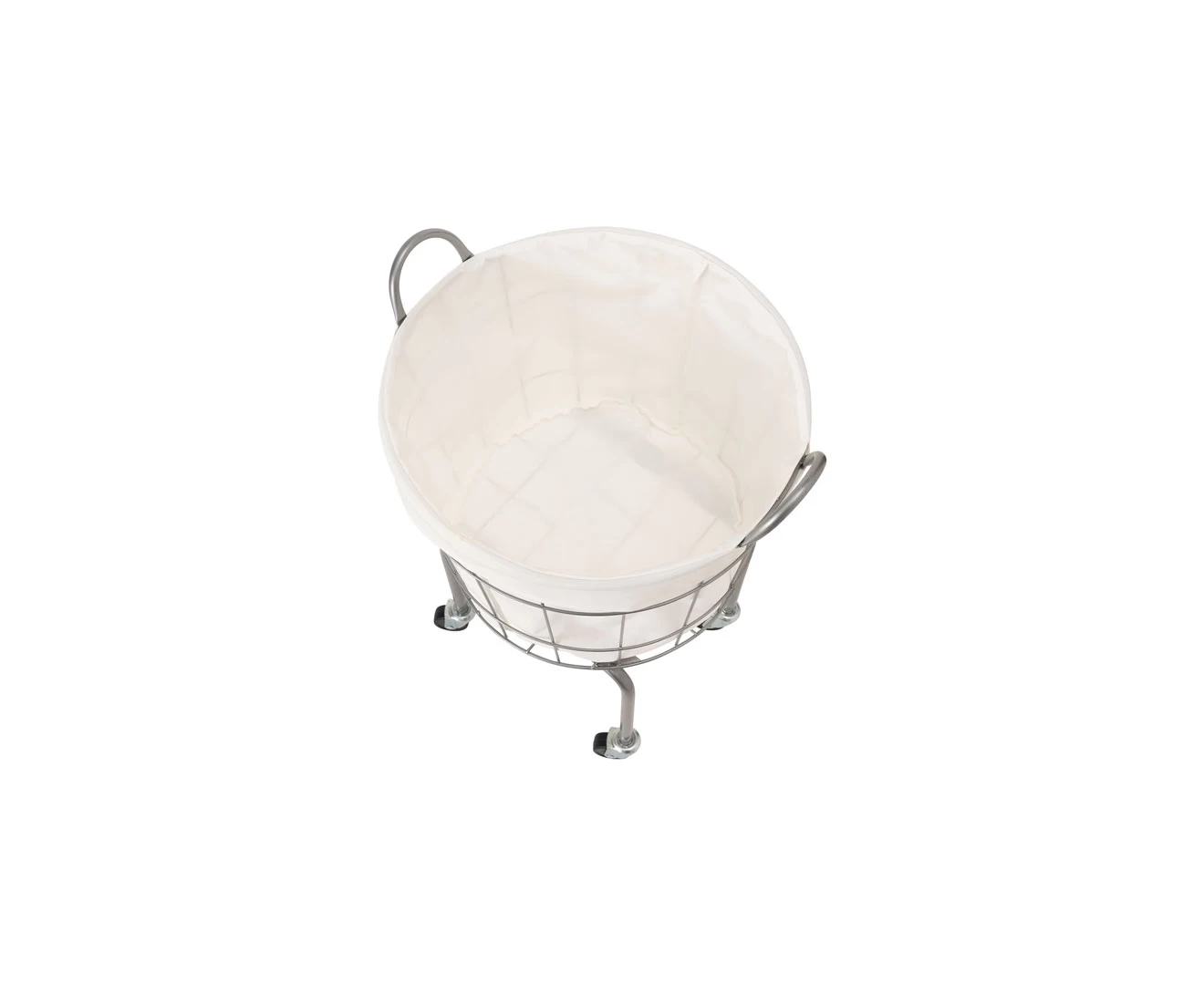 003334 WIRE ARTS & PRO.LAUNDRY ROUND BASKET with CASTER LEG 35L