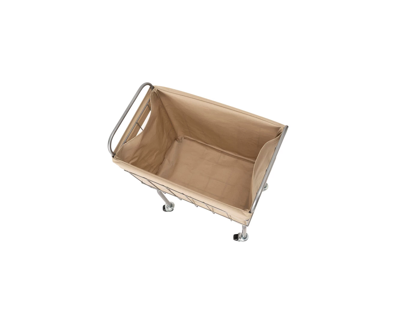 003333 WIRE ARTS & PRO.LAUNDRY SQUARE BASKET with CASTER LEG 38L