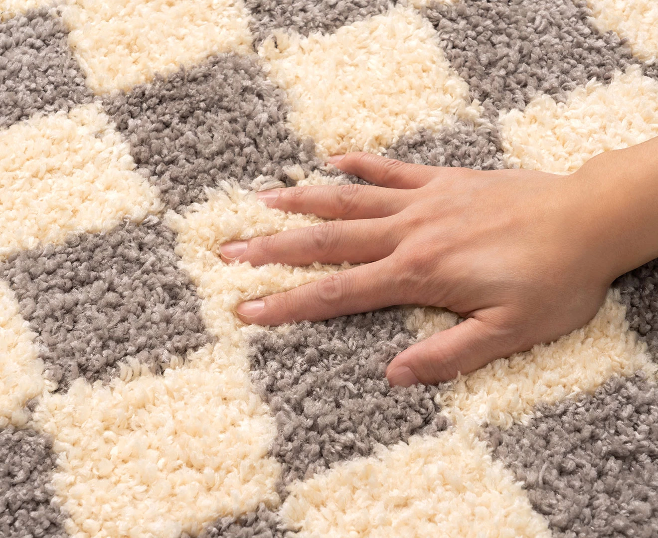 001461 Morocco CHECKER RUG 90×130