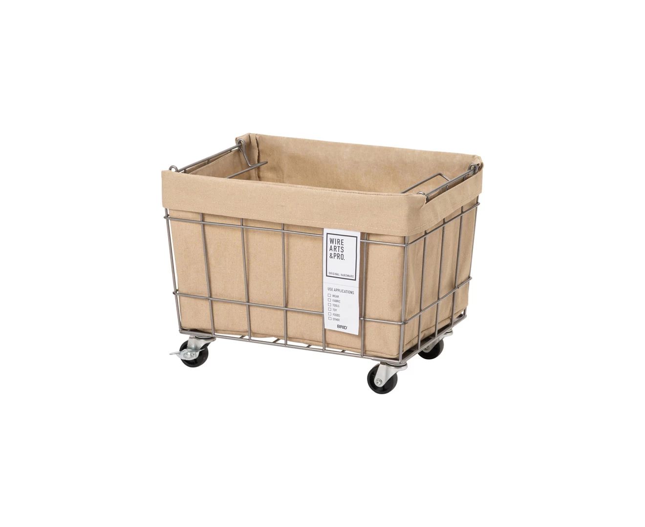 003372 WIRE ARTS&PRO STACKING BASKET 2 with CASTER / WASHABLE COVER