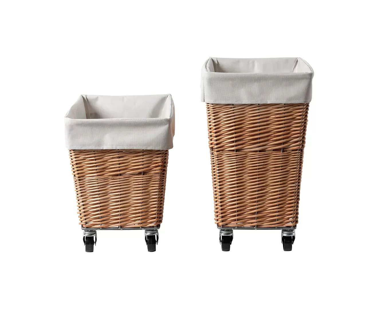 003403 WILLOW LAUNDRY BASKET with CASTER 34L