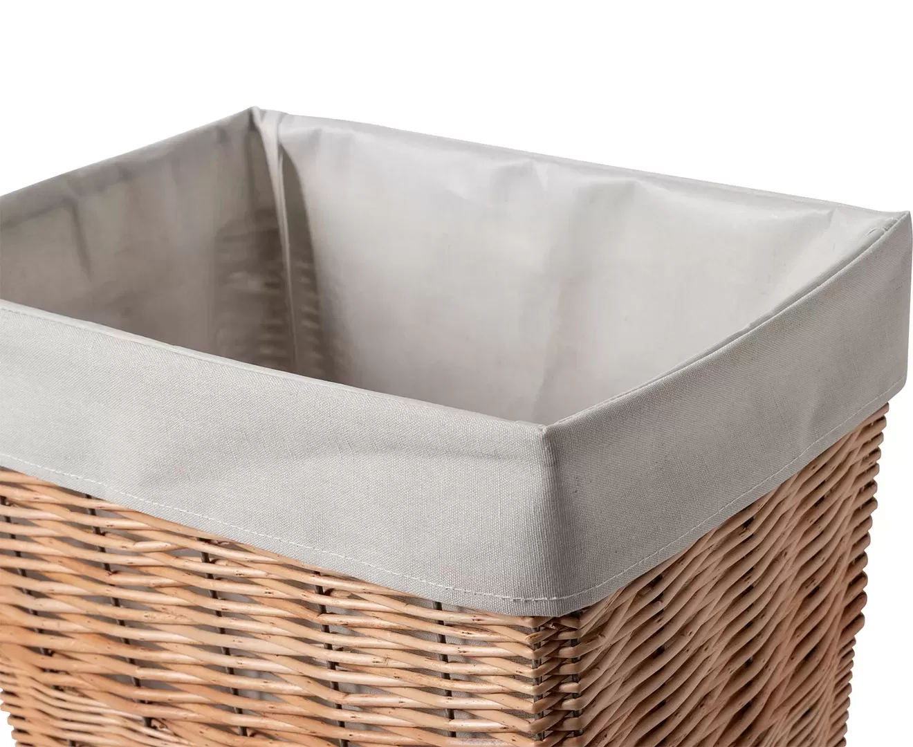003403 WILLOW LAUNDRY BASKET with CASTER 34L