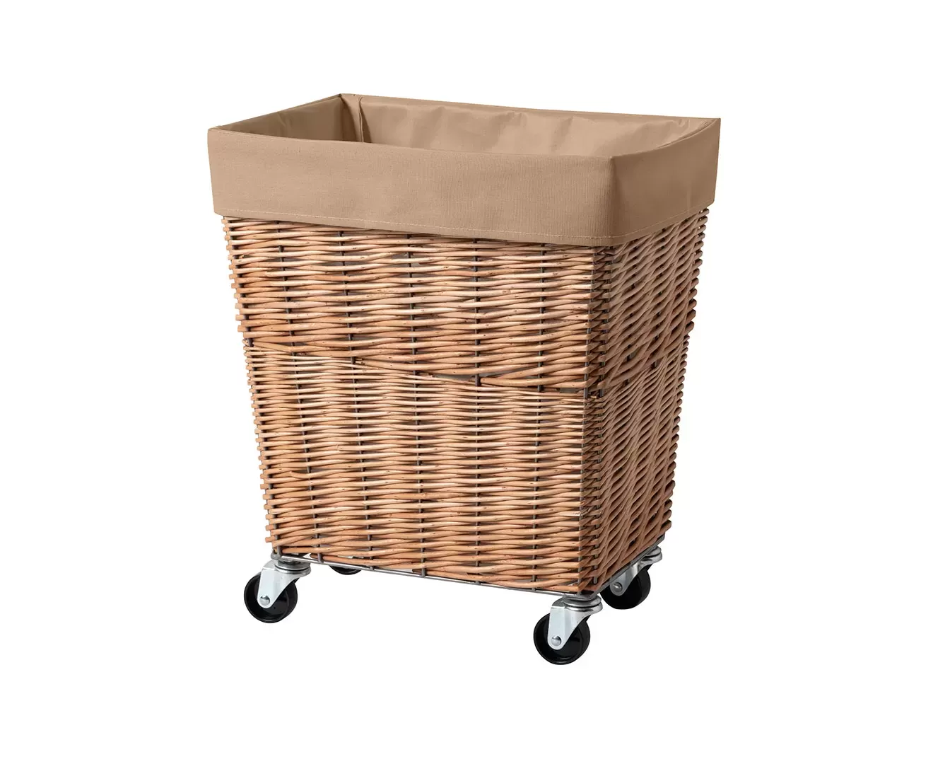 003403 WILLOW LAUNDRY BASKET with CASTER 34L