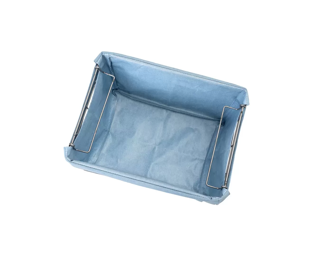 003372 DENIM STACKING BASKET 2 with CASTER / WASHABLE COVER
