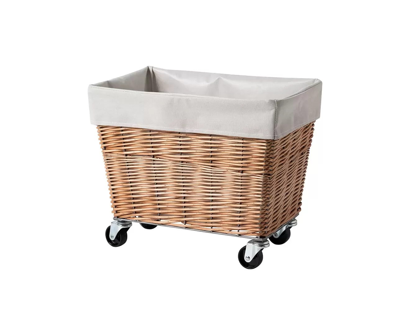 003404 WILLOW LAUNDRY BASKET with CASTER 28L