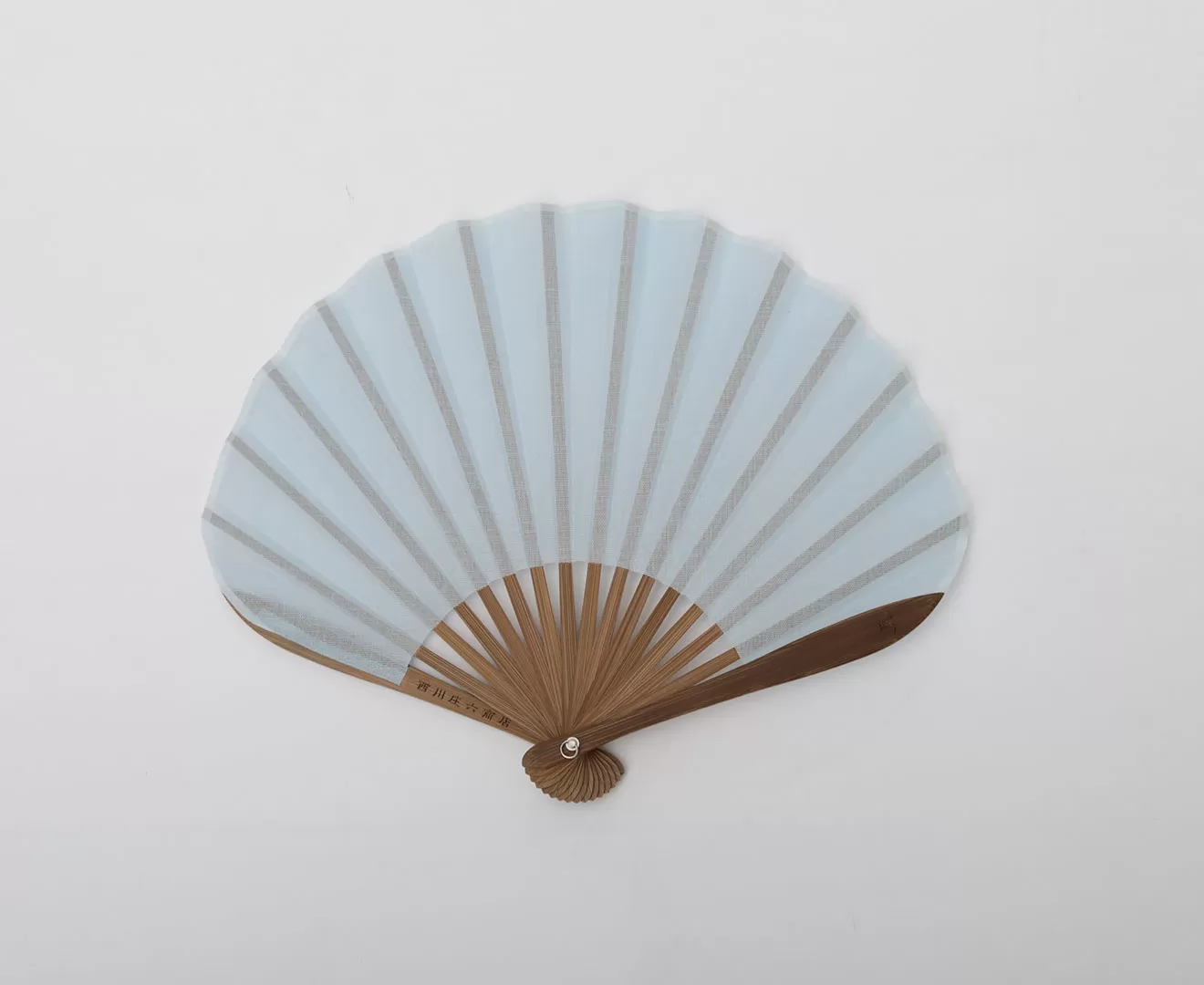 ガーゼ素材のふわり扇子