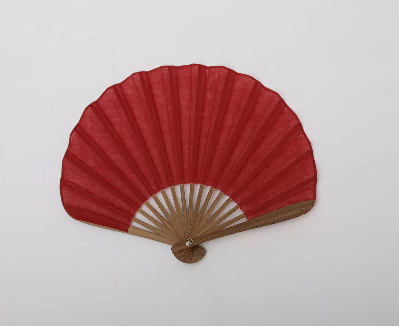 ガーゼ素材のふわり扇子