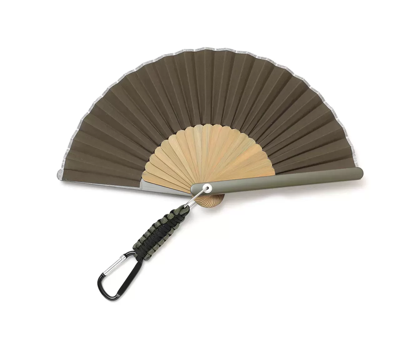 アウトドア扇子　カラビナ