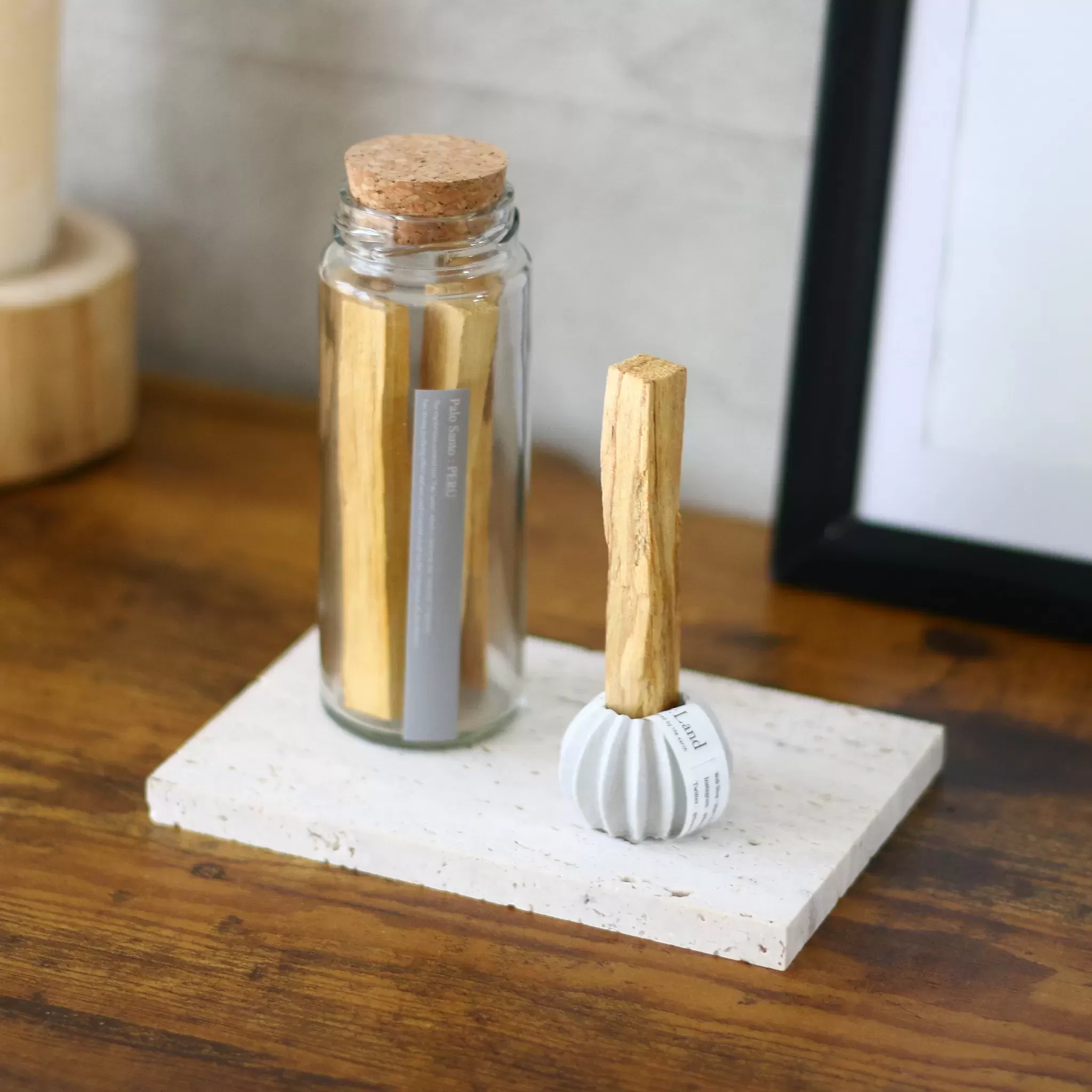 【選べるホルダー】Positive Energy Palo Santo Bottle & Eco Stone Holder set