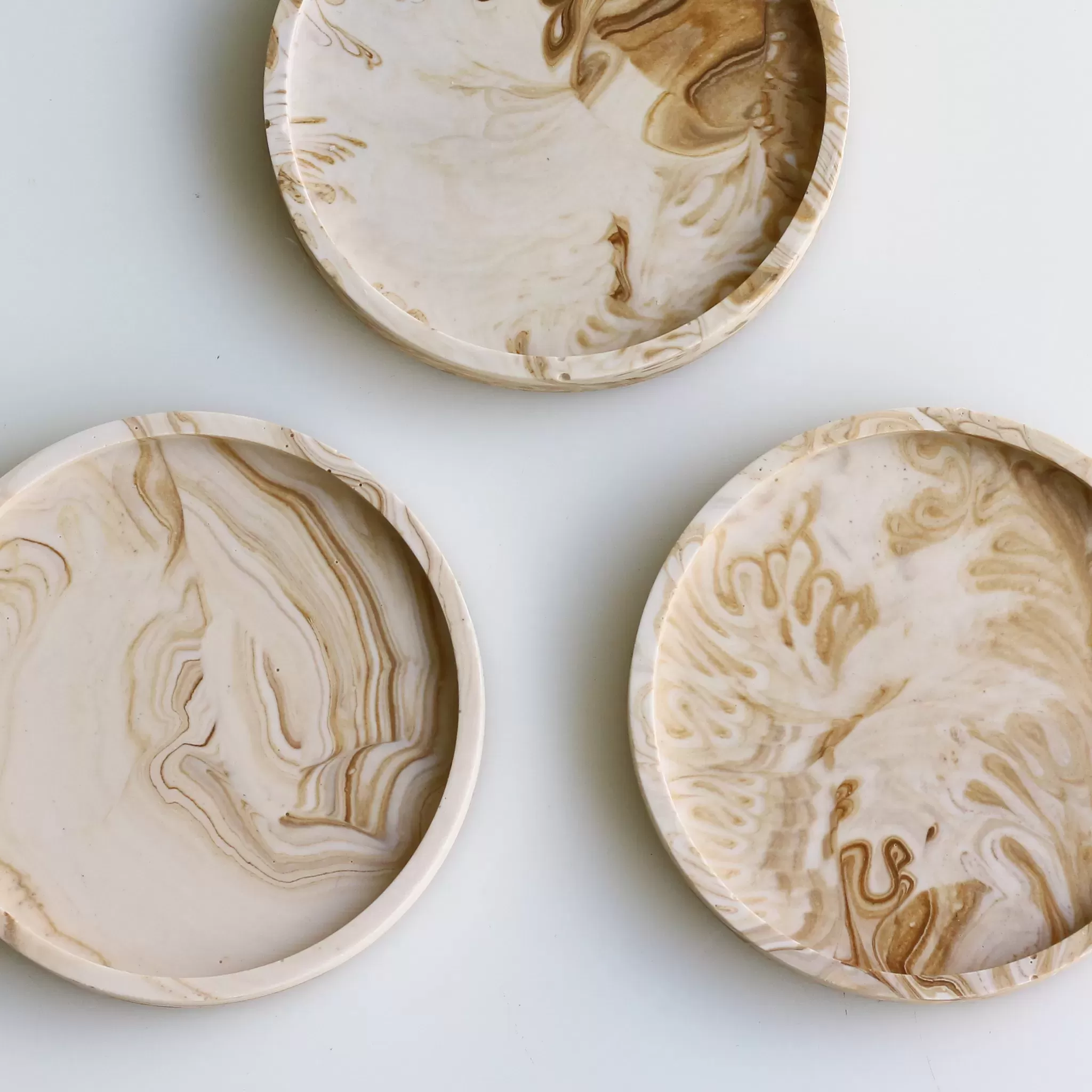 Eco Stone Plate Small -Full Moon