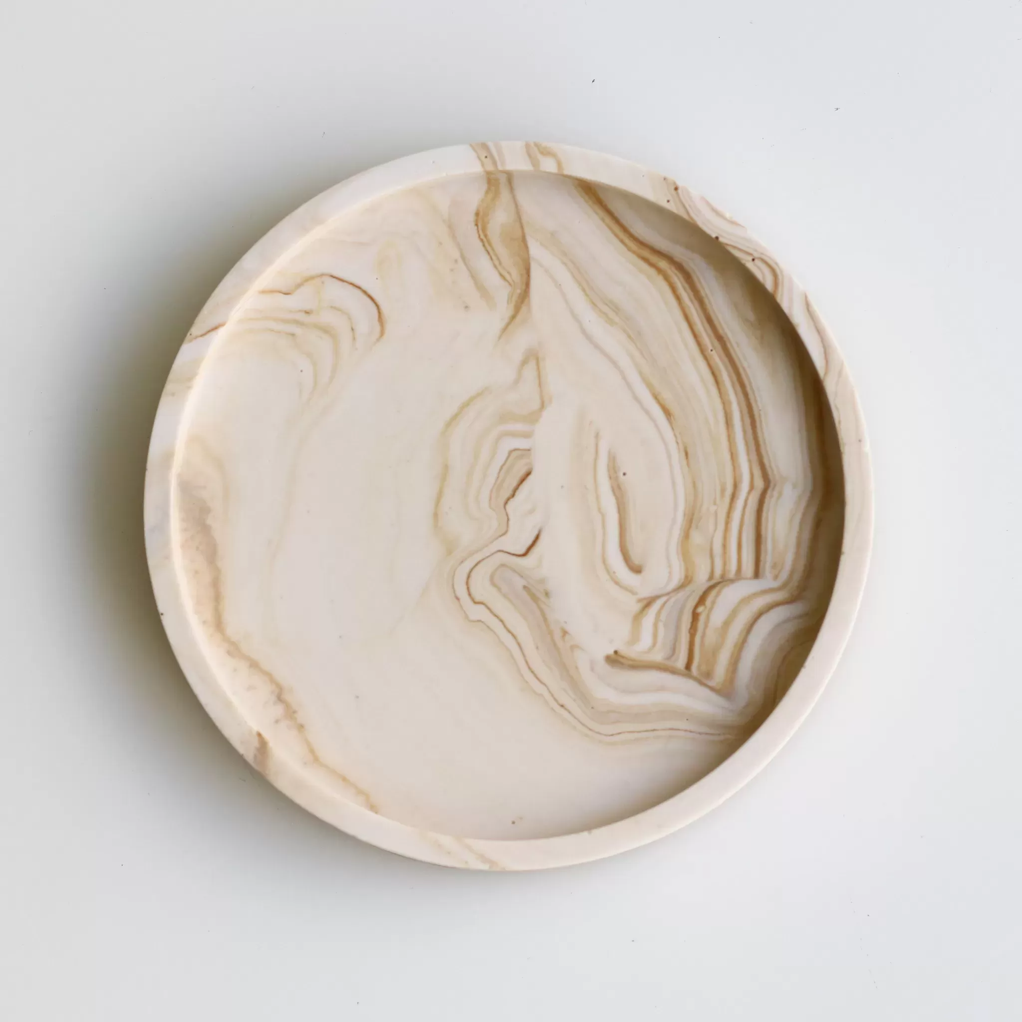 Eco Stone Plate Small -Full Moon