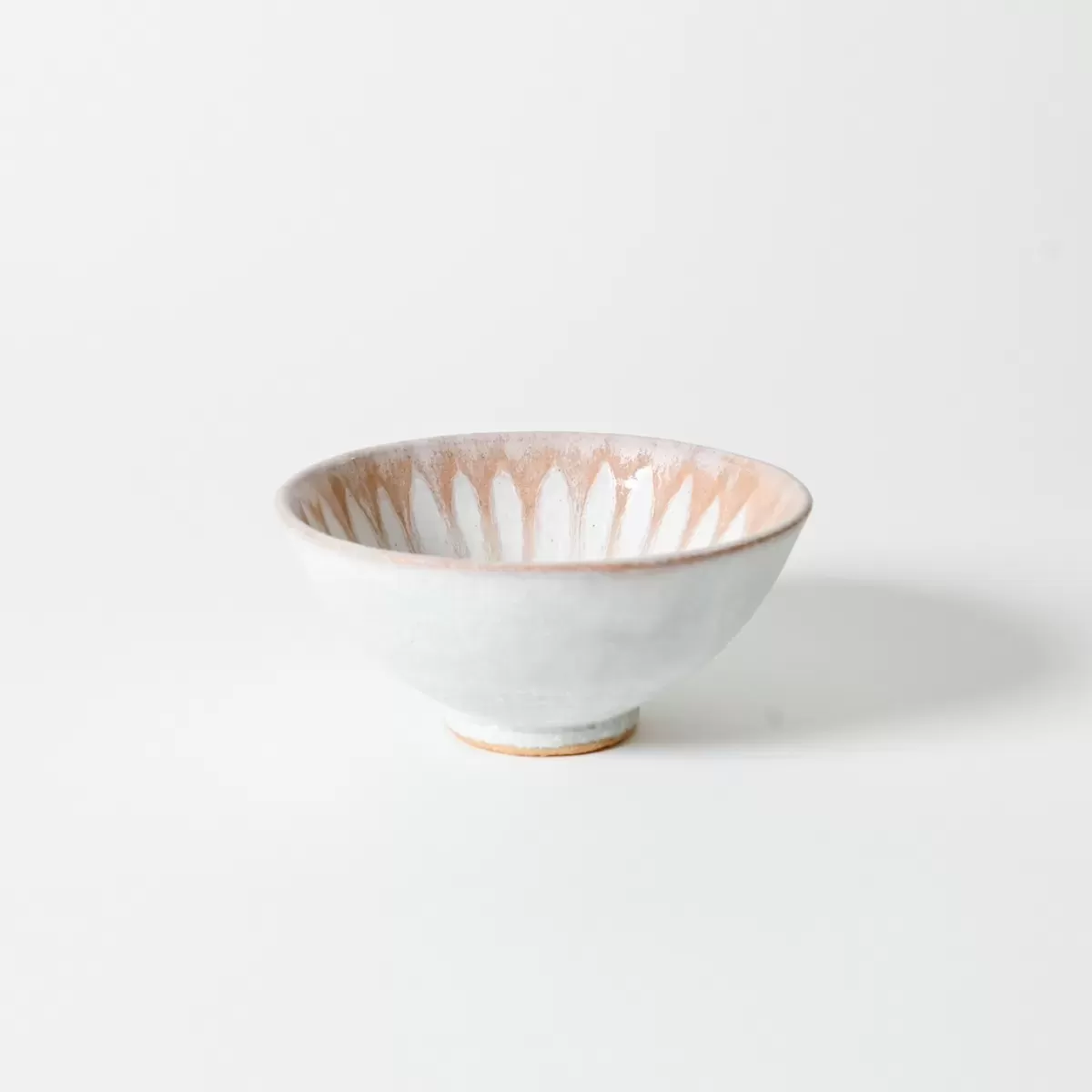 【美濃焼】正陶苑 花-撫子色（なでしこ） 茶碗　ピンク Φ12cm