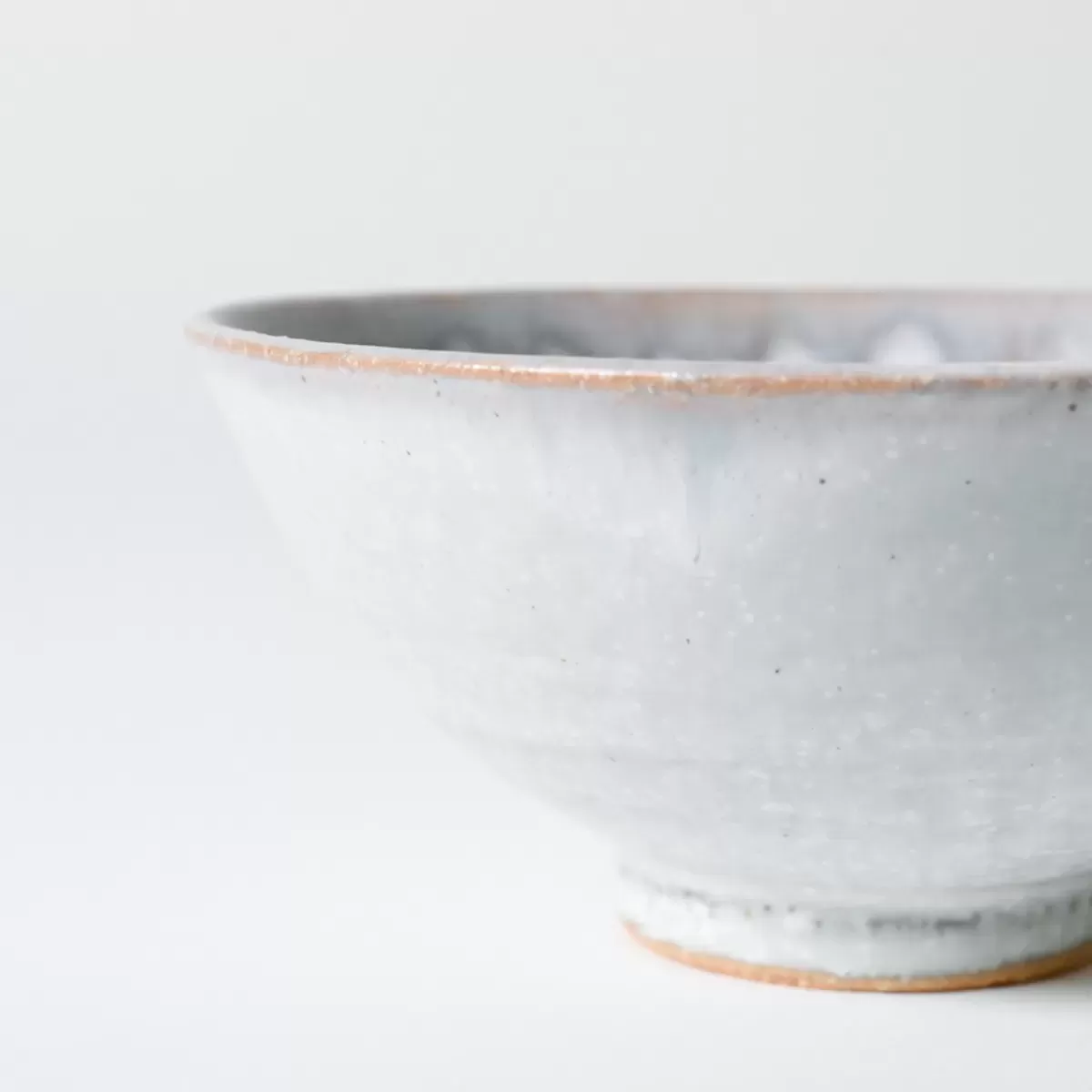 【美濃焼】正陶苑 花-勿忘草色（わすれなぐさ） 茶碗　ブルー　Φ12cm