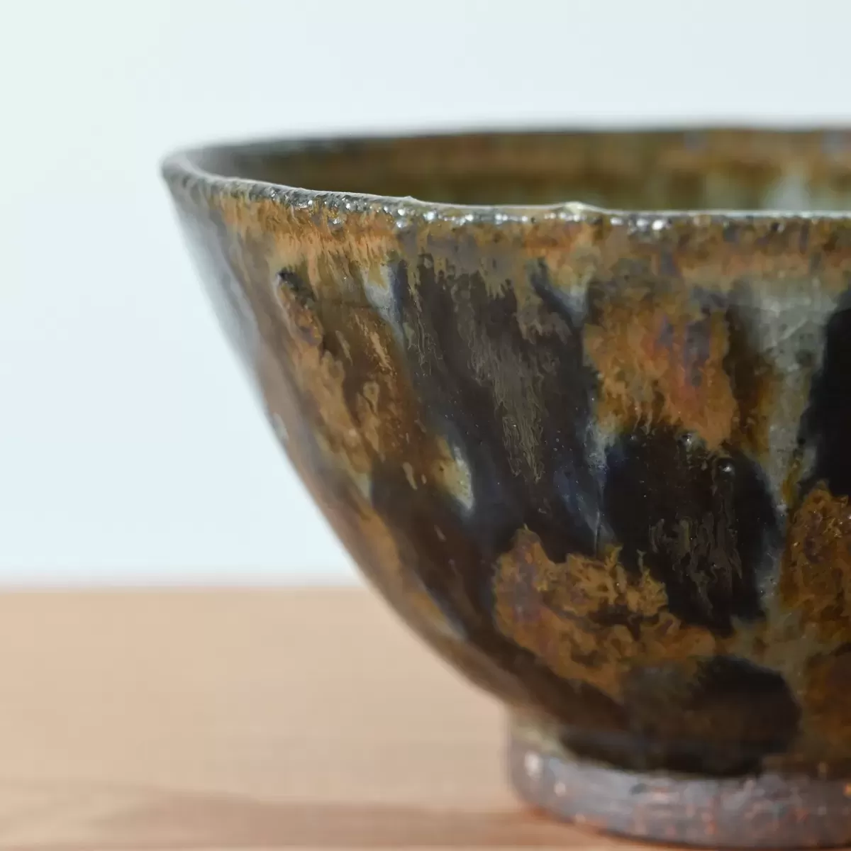 【美濃焼】正陶苑 呉須錆 飯碗 ＜青＞ Φ12.7cm