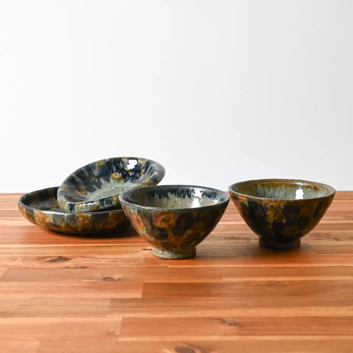 【美濃焼】正陶苑 呉須錆 鉢 Φ19cm