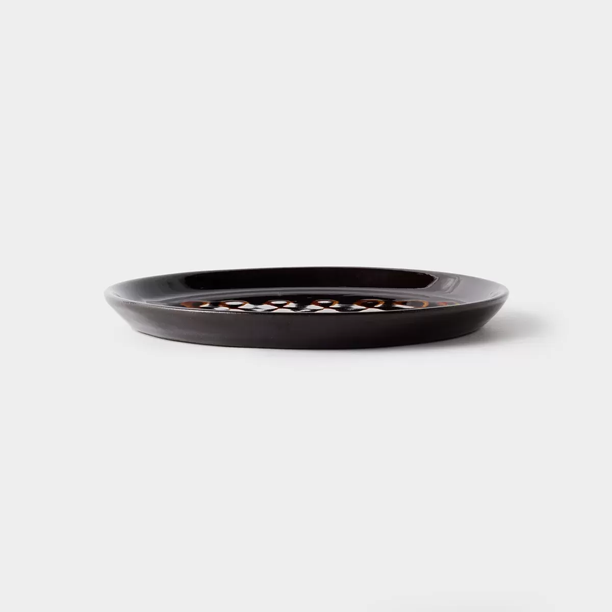 【美濃焼】正陶苑 スリップウェア 　平皿 Φ21.5cm