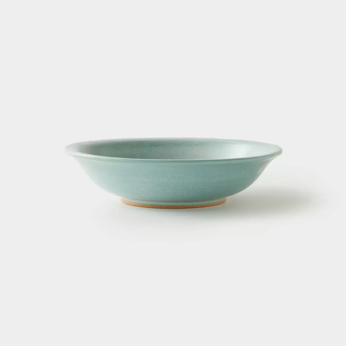 【信楽焼】信楽四季彩陶 －冬至　中深皿　粉雪（こなゆき） φ20cm