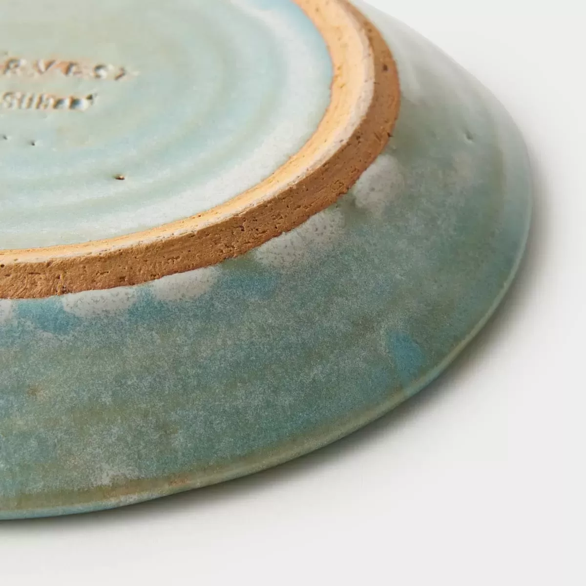【信楽焼】信楽四季彩陶 －冬至　平皿　粉雪（こなゆき） φ18.8cm