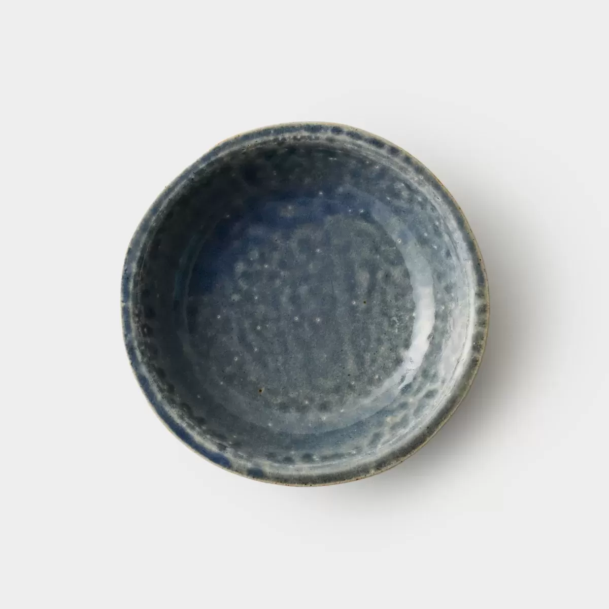 【信楽焼】信楽四季彩陶 －冬至　中深皿　蒼海（そうかい） φ20cm