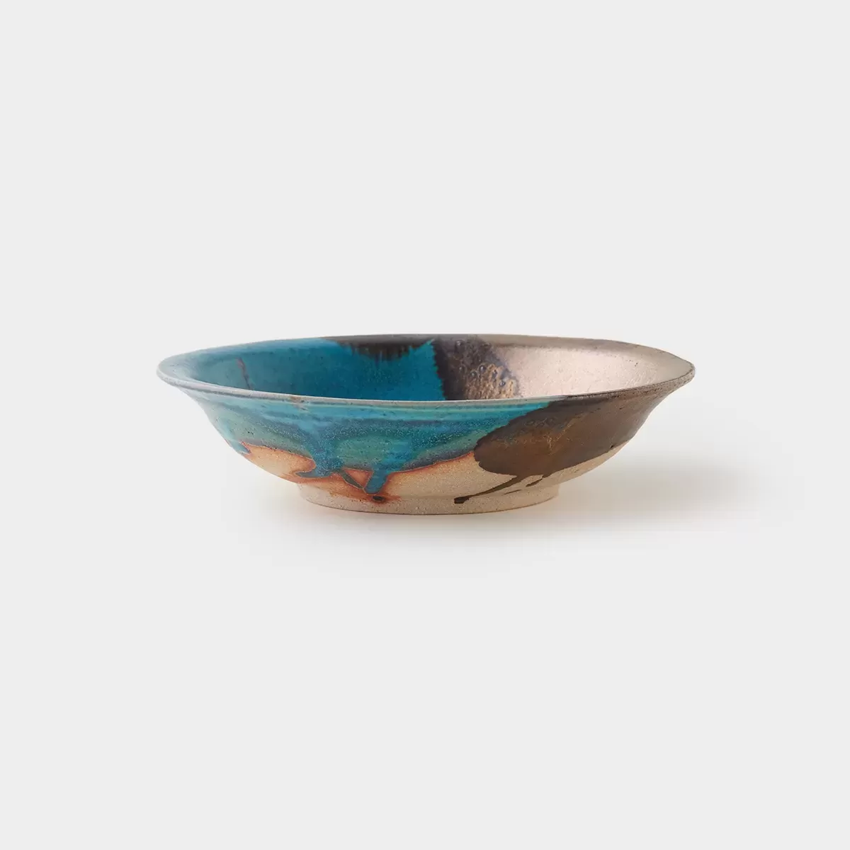 【信楽焼】信楽四季彩陶 －霜降　中深皿　穂芒（ほすすき） φ20cm