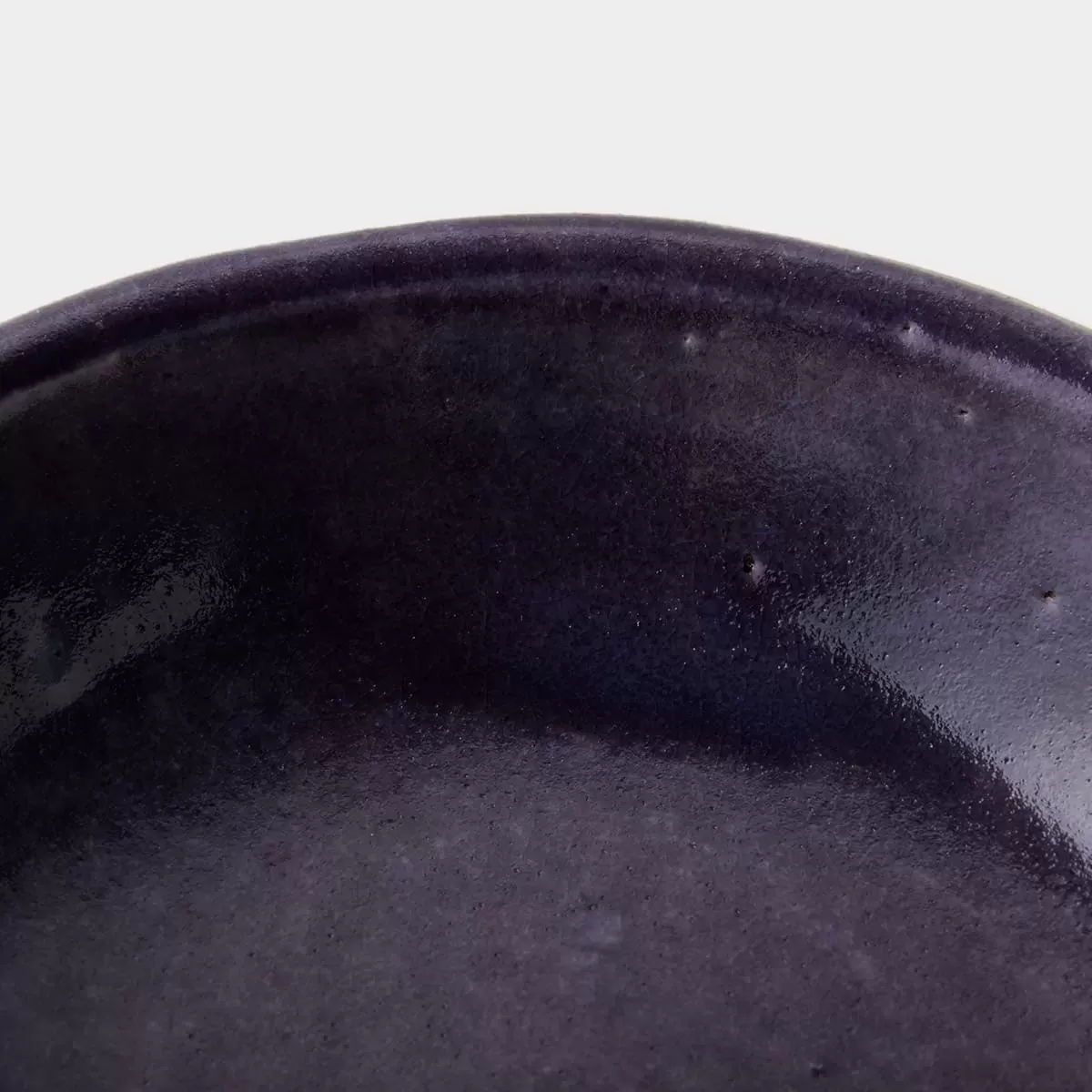 【信楽焼】信楽四季彩陶 －霜降　中深皿　紫苑（しおん）　φ20cm