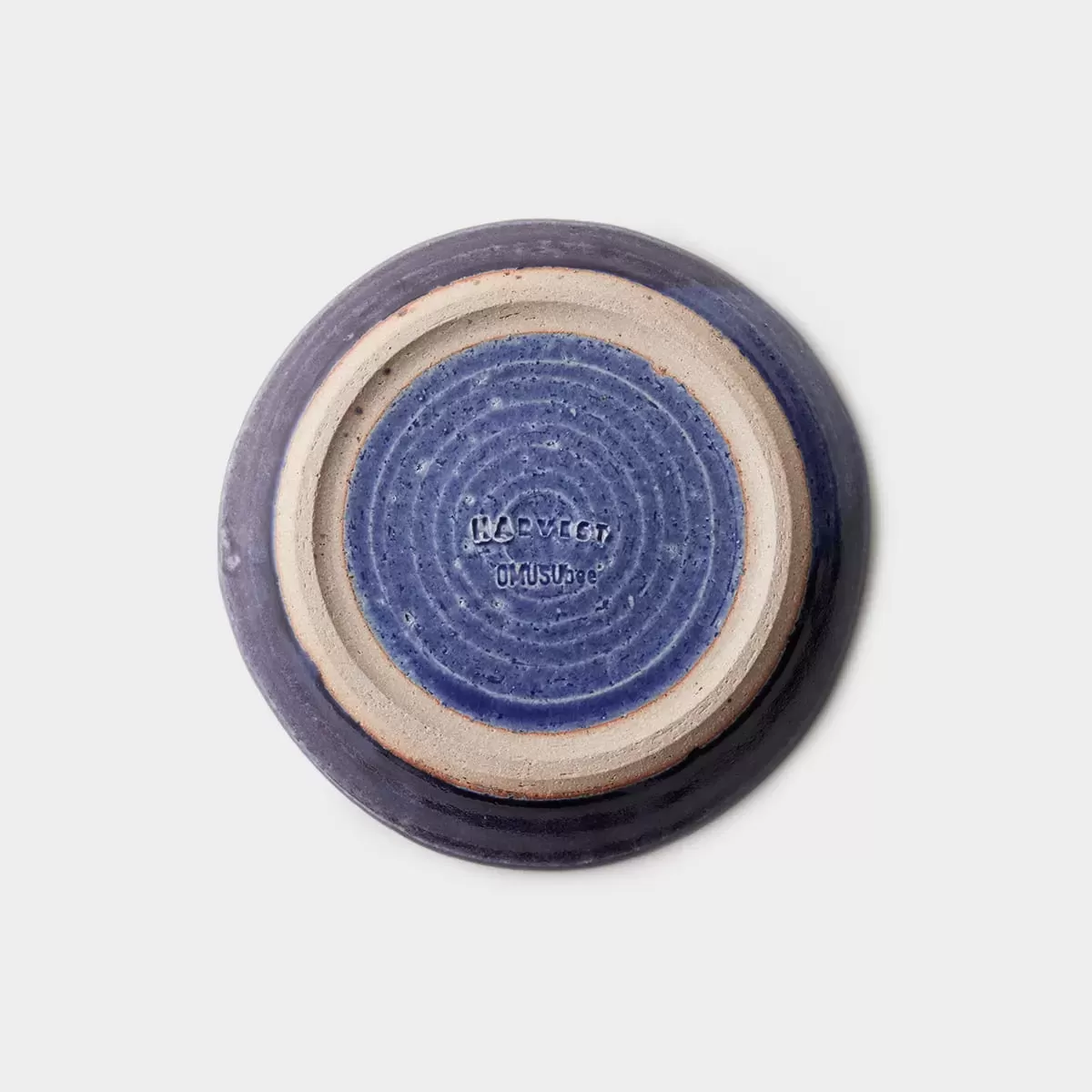 【信楽焼】信楽四季彩陶 －霜降　平皿　紫苑（しおん） φ18.8cm