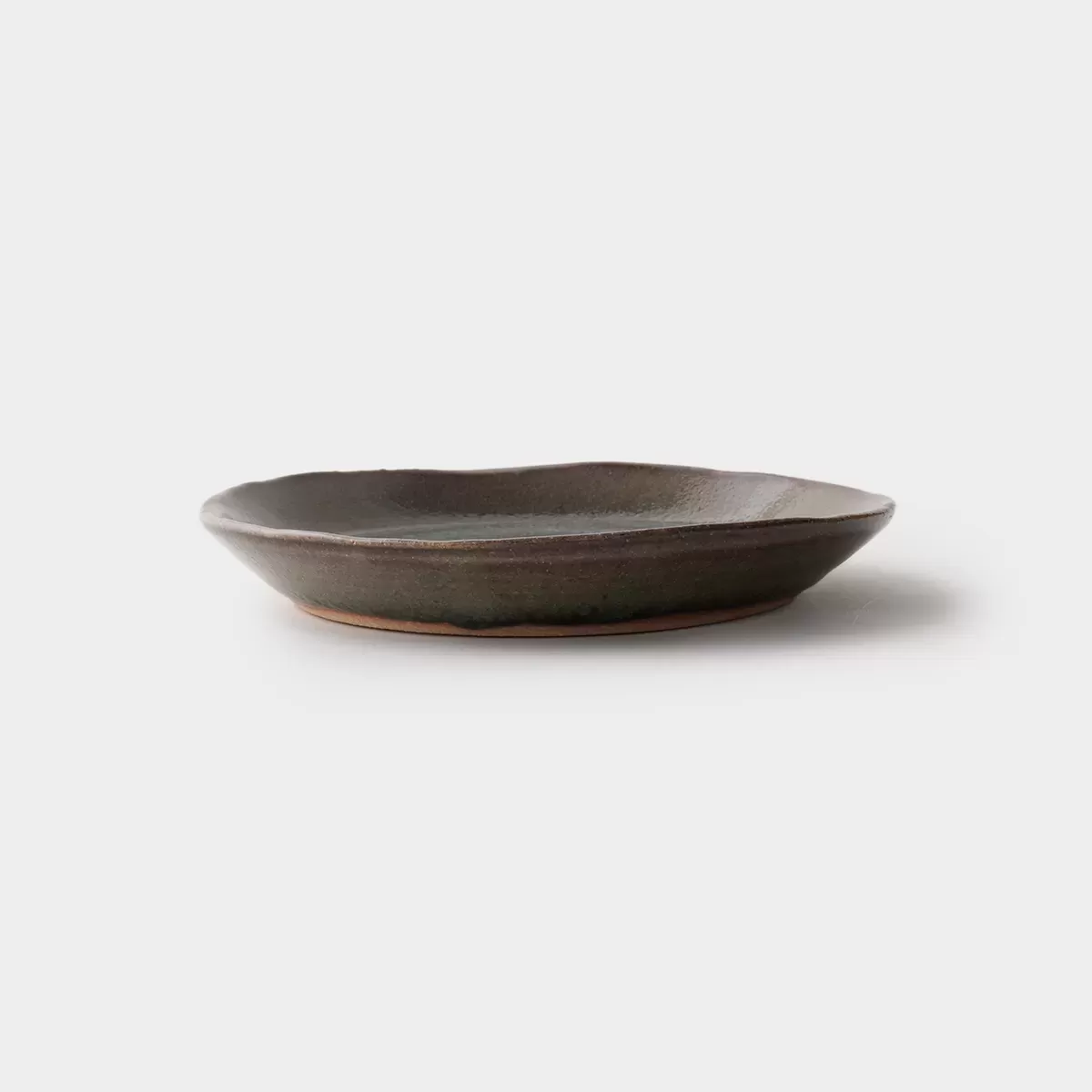 【信楽焼】信楽四季彩陶 －霜降　平皿　露時雨（つゆしぐれ） φ18.8cm