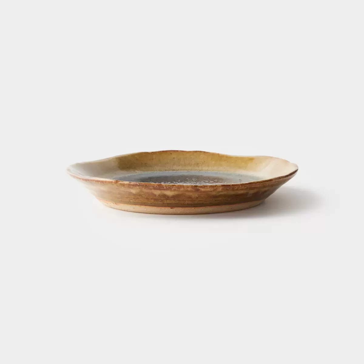 【信楽焼】信楽四季彩陶 －小暑　平皿　朝凪 （あさなぎ） φ18.8cm
