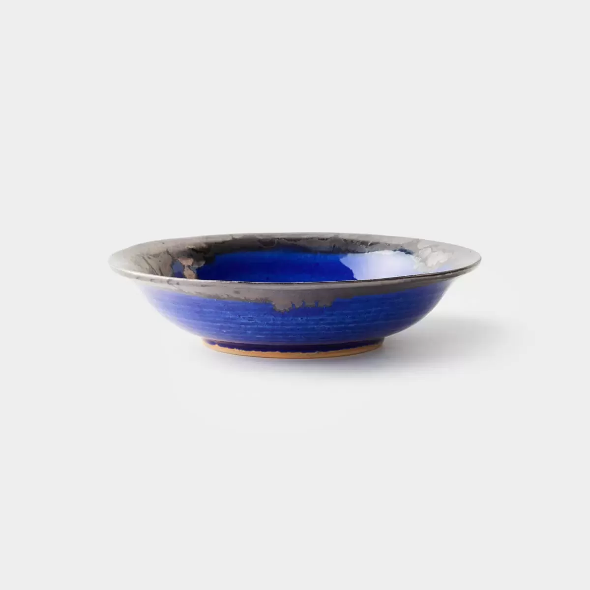 【信楽焼】信楽四季彩陶 －小暑　中深皿　夏の宵 （なつのよい） φ20cm