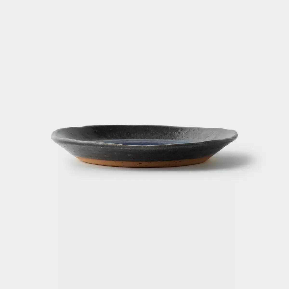 【信楽焼】信楽四季彩陶 －清明　平皿　朧月 （おぼろづき） φ18.8cm