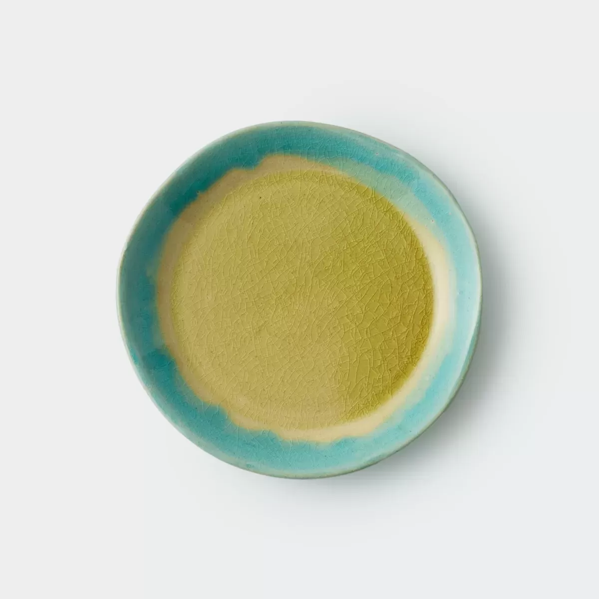 【信楽焼】信楽四季彩陶 －清明　平皿　陽春 （ようしゅん） φ18.8cm