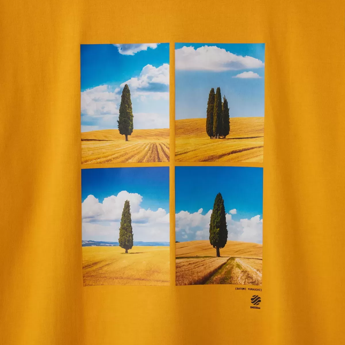 【SATOMI YAMAUCHI】WHEREABOUTS II Relaxed fit T-shirts 【B】マスタード