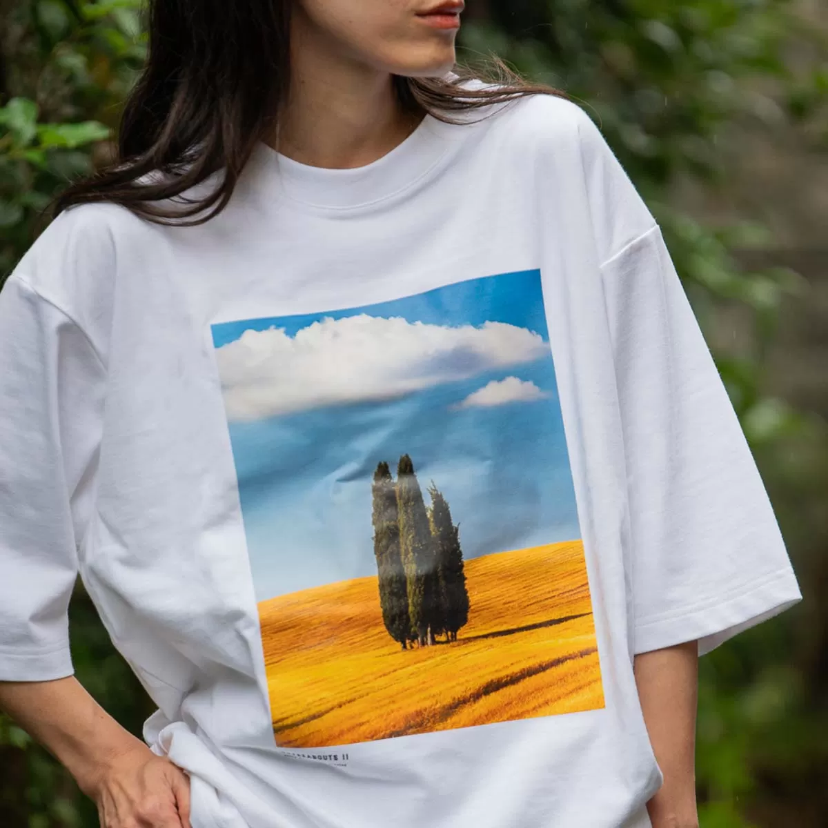 【SATOMI YAMAUCHI】WHEREABOUTS II Relaxed fit T-shirts 【A】ホワイト