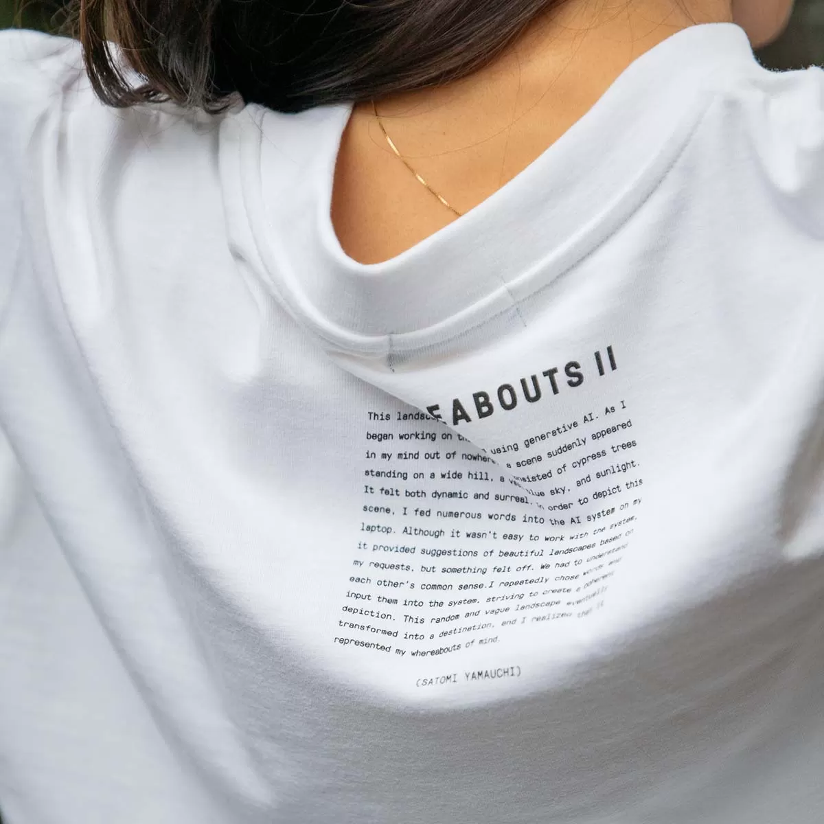 【SATOMI YAMAUCHI】WHEREABOUTS II Relaxed fit T-shirts 【A】ホワイト