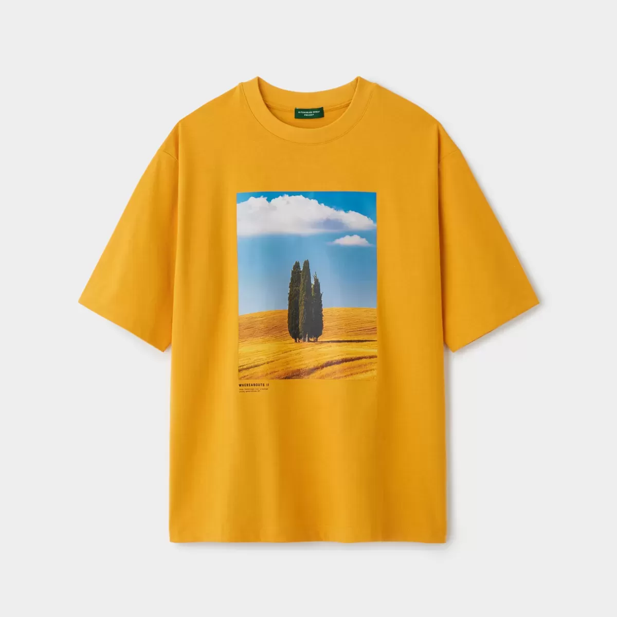 【SATOMI YAMAUCHI】WHEREABOUTS II Relaxed fit T-shirts 【A】マスタード