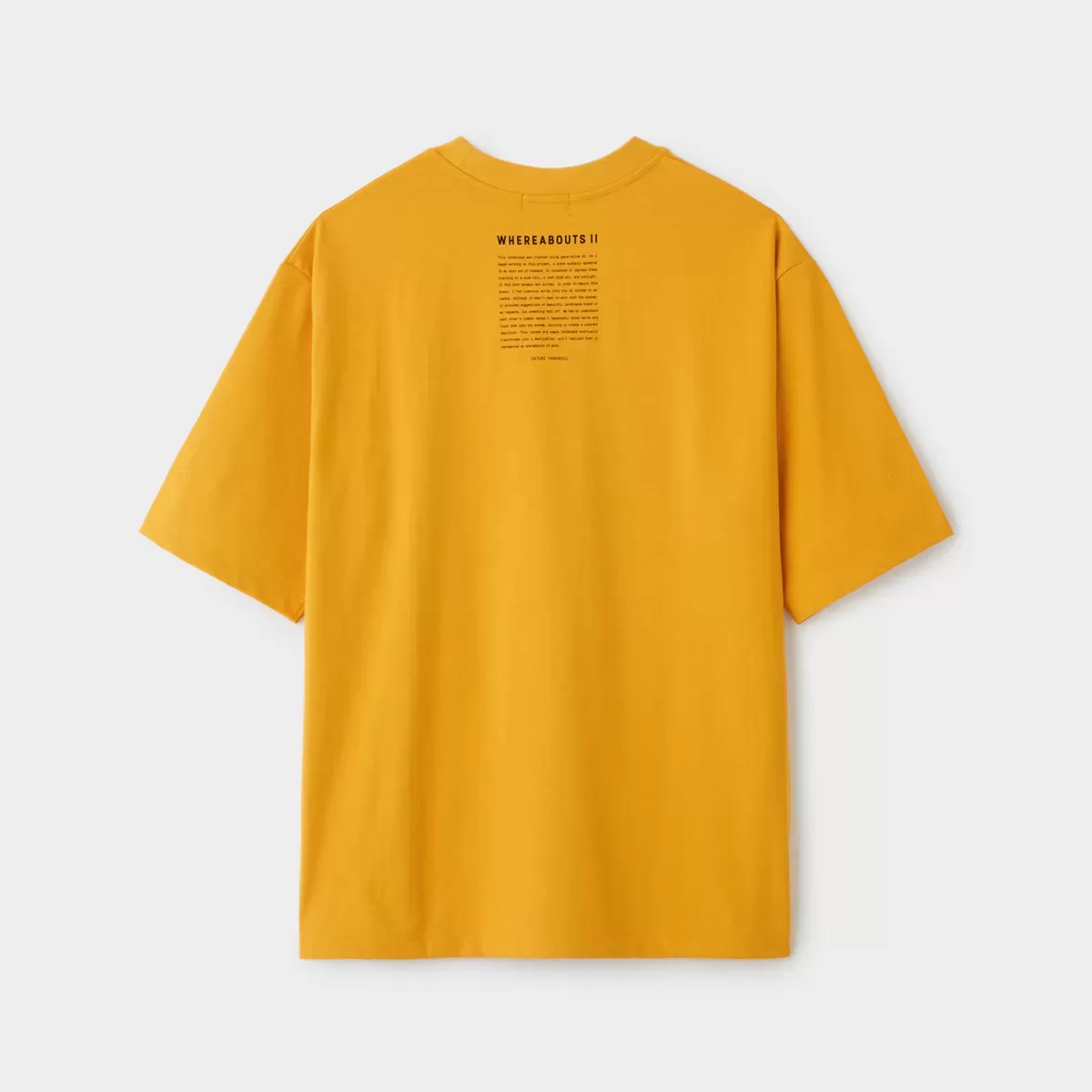 【SATOMI YAMAUCHI】WHEREABOUTS II Relaxed fit T-shirts 【A】マスタード