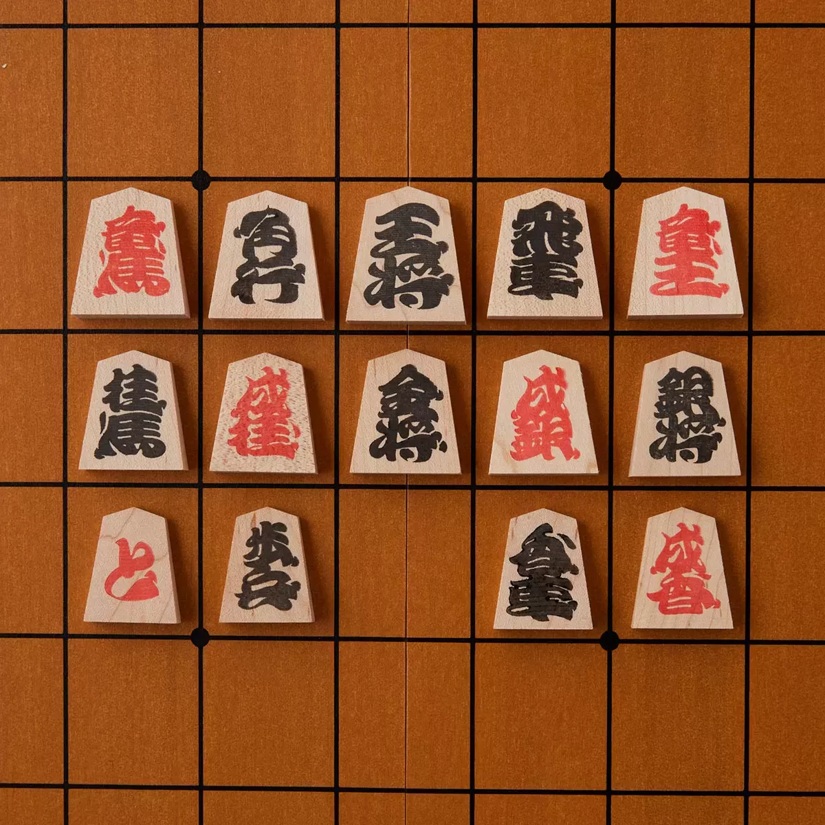 MHAK×OMUSUbee 天童の将棋駒セット (将棋盤/駒/巾着)