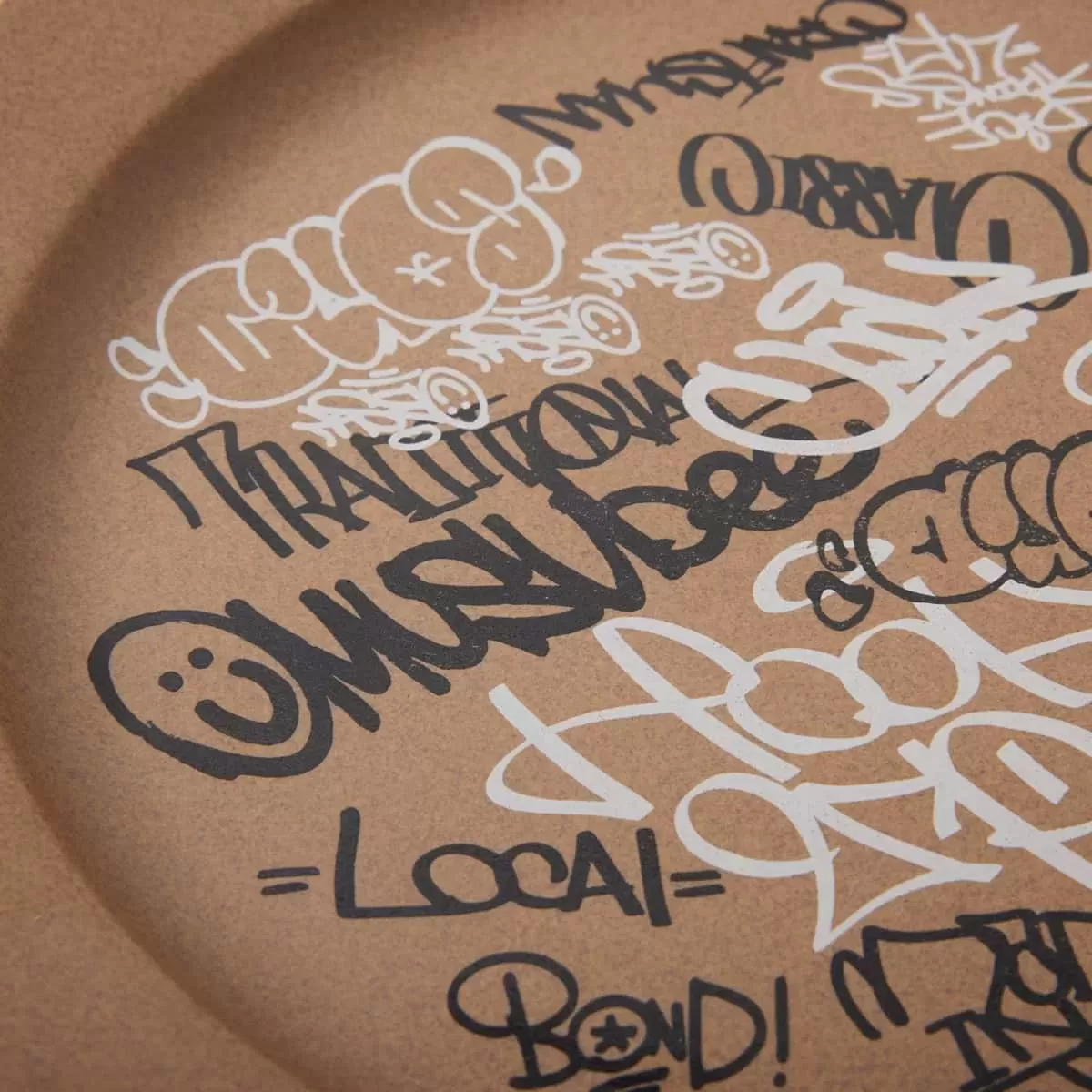 【波佐見焼】COOK×TALKY×ORIGAMI SENDAI ×OMUSUbee プレート24cm