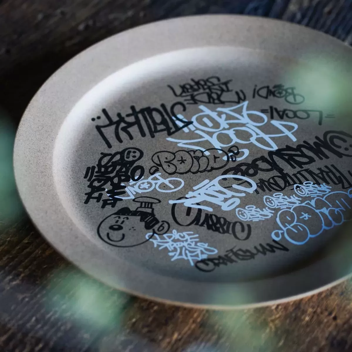 【波佐見焼】COOK×TALKY×ORIGAMI SENDAI ×OMUSUbee プレート24cm