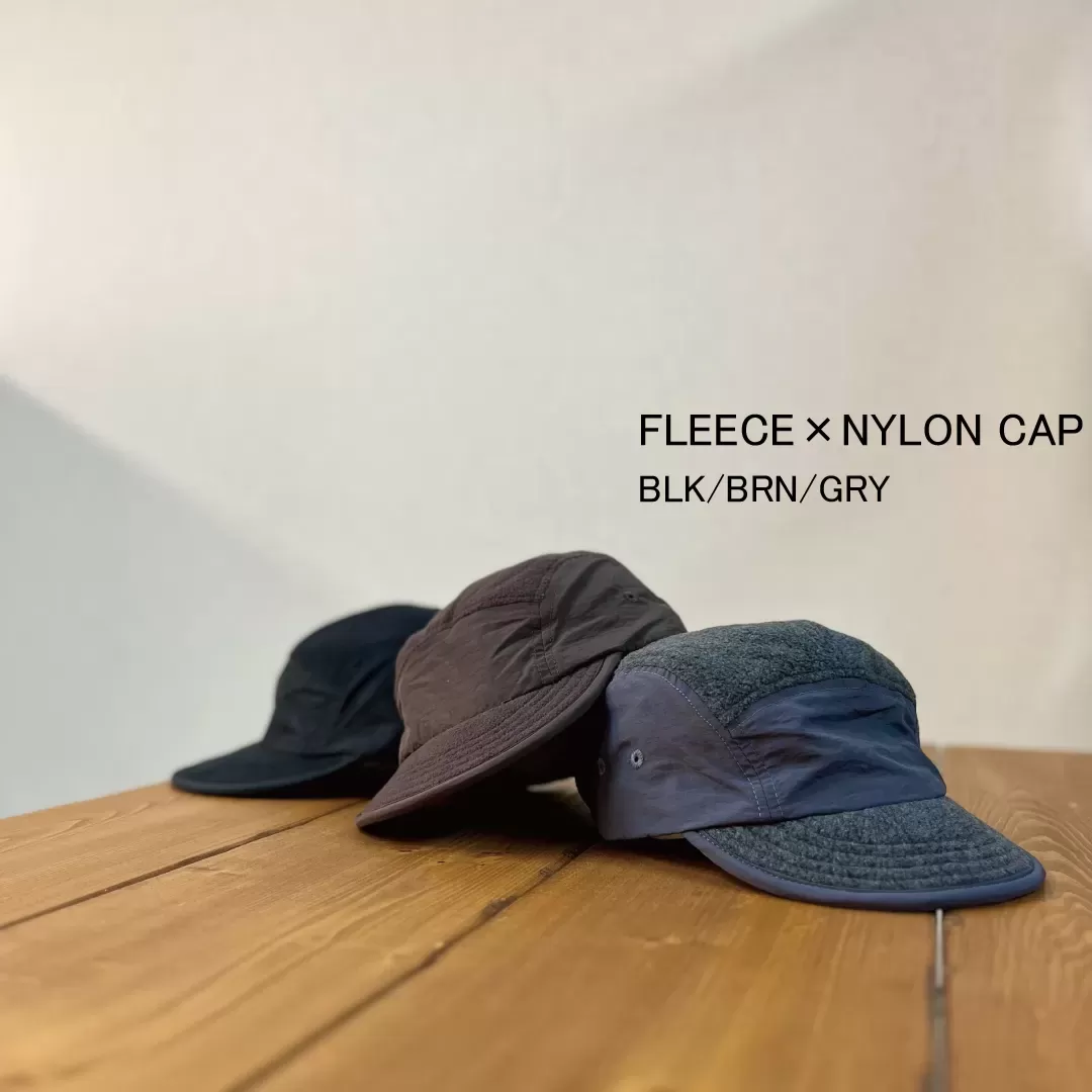 fleece×nylon cap : フリース×ナイロンキャップ