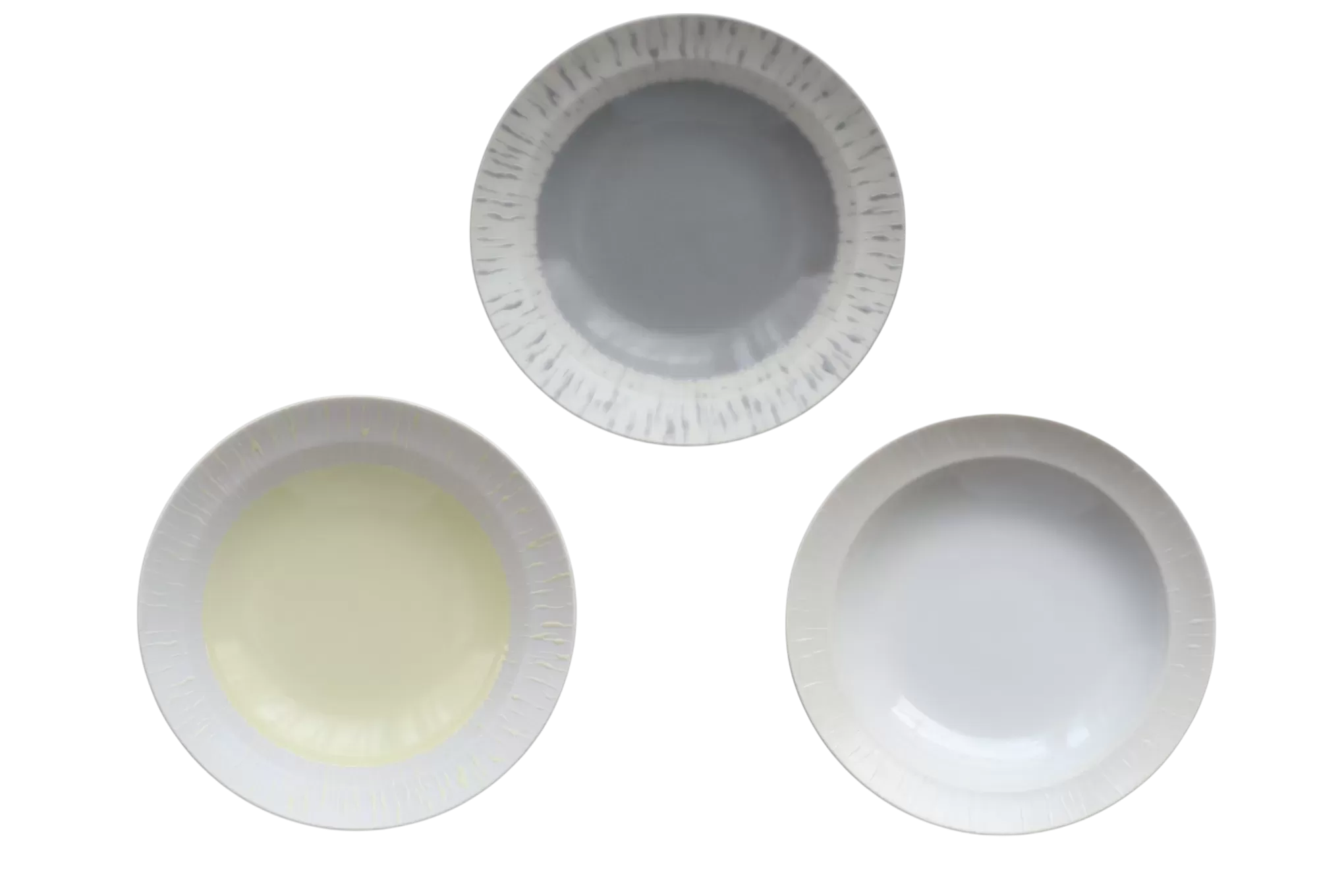 ［MR-5 gray/white/yellow］5.0浅鉢