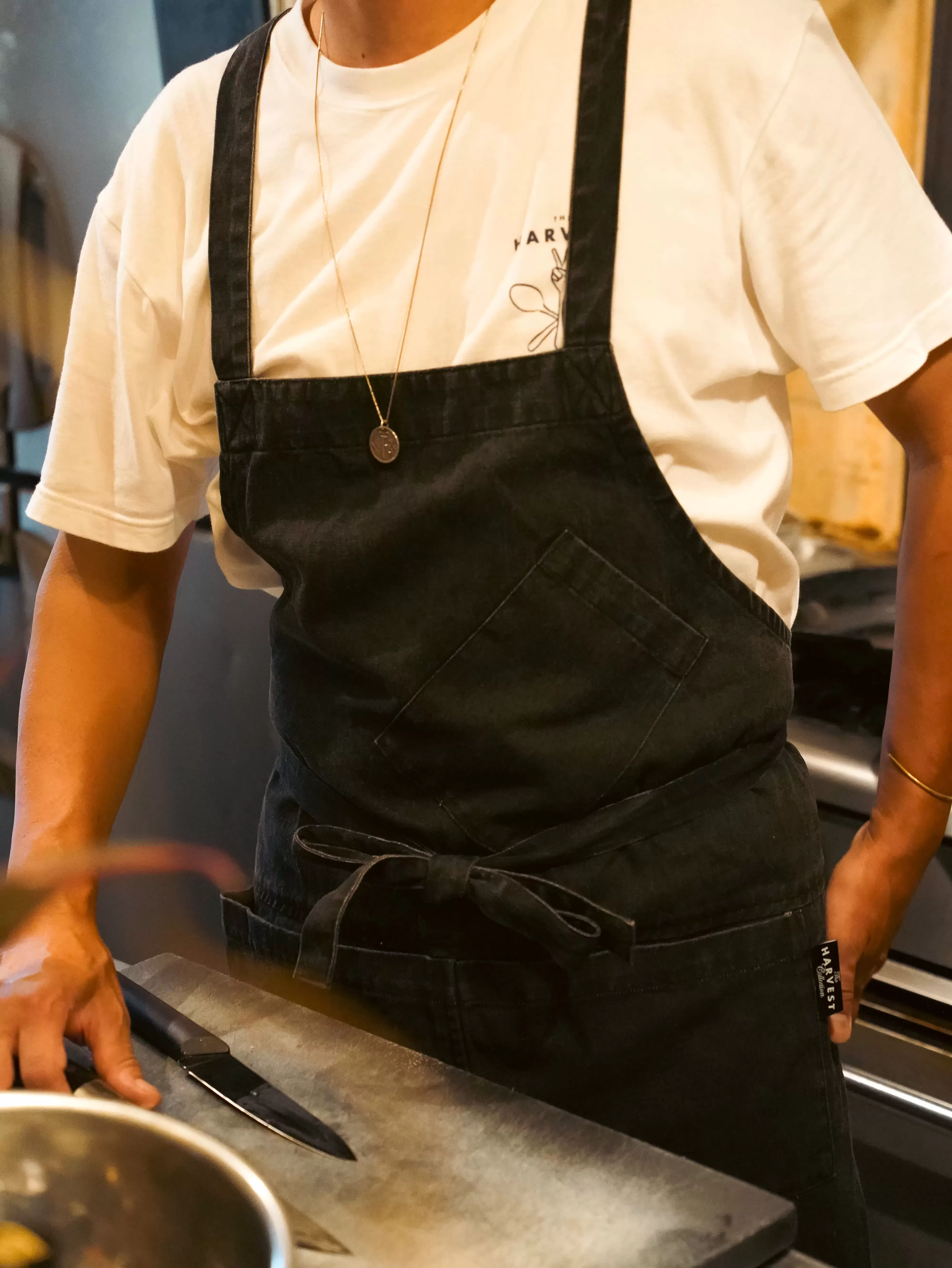 HARVEST Maker's Work Apron ヒッコリーストライプ