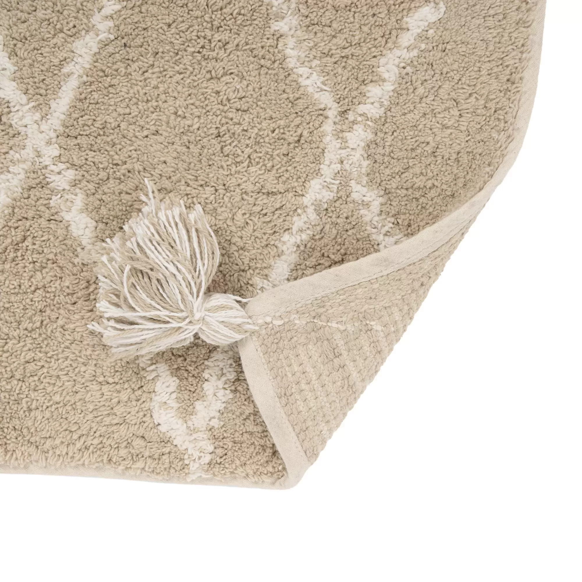 NEHA-BEIGE- CHAIR RUG ( ネハ ) 33×33cm