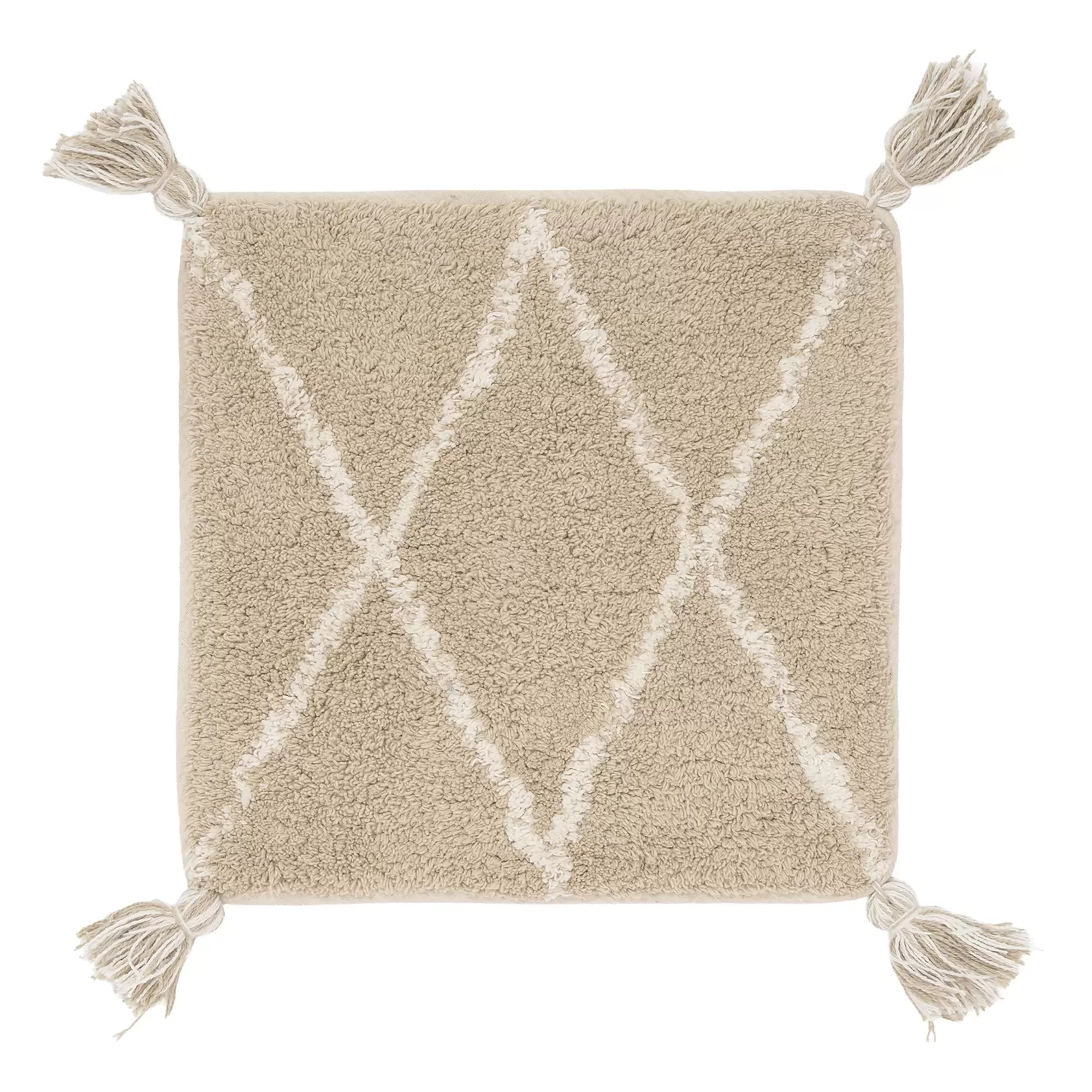 NEHA-BEIGE- CHAIR RUG ( ネハ ) 33×33cm