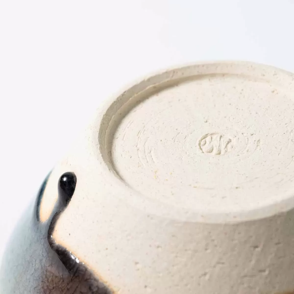 【信楽焼】信楽イマジンImagine そり小鉢_水×茶