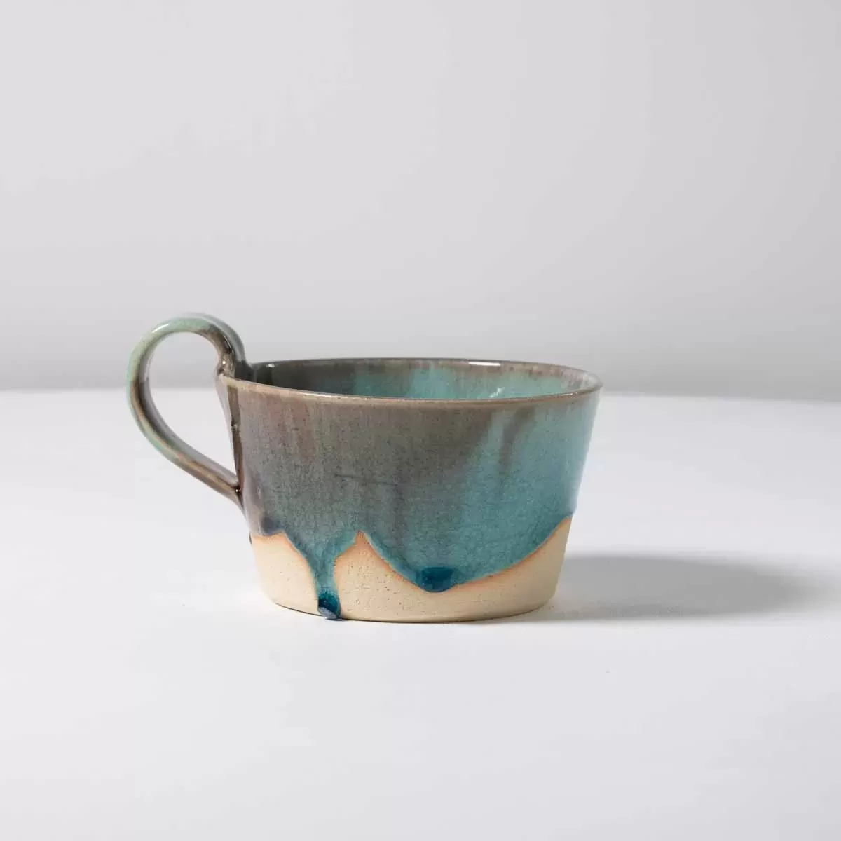 【信楽焼】信楽イマジンImagine スープカップ_水×茶