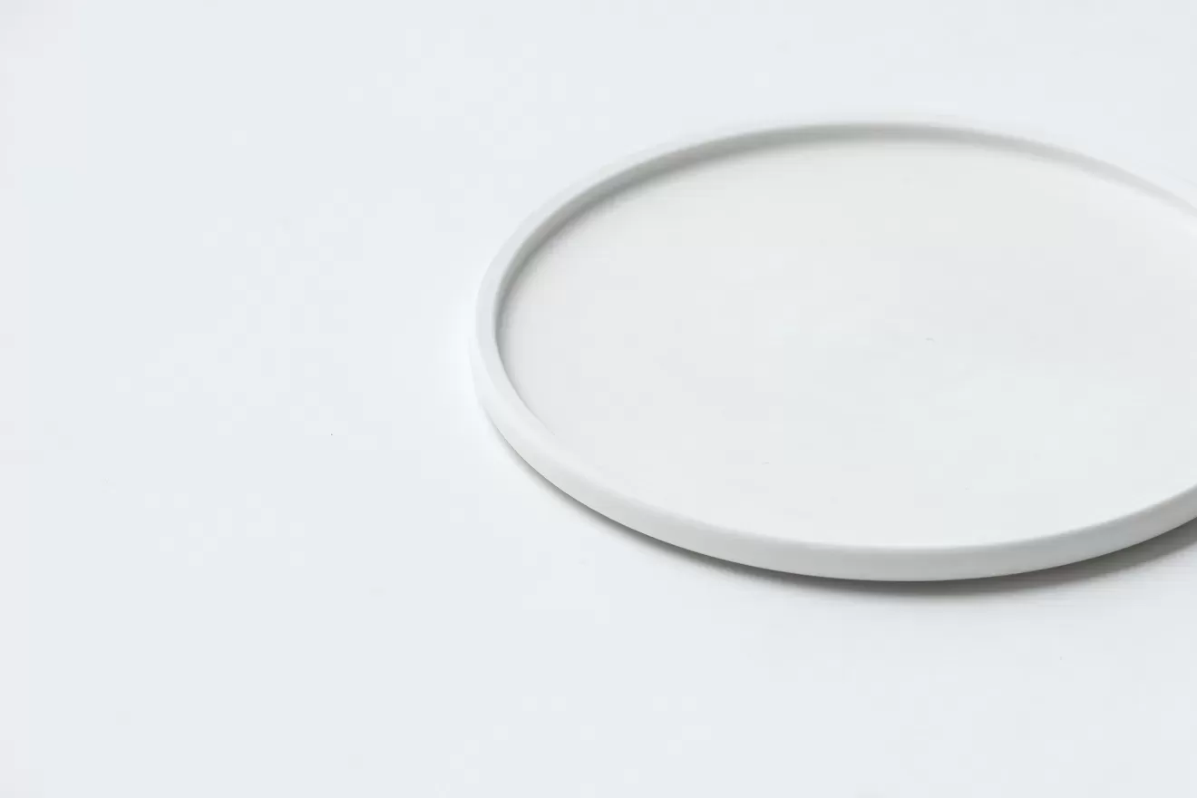 Sen　プレート丸　S　WH