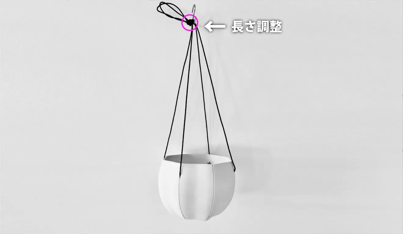 Senシリーズ専用ロープ（Sフック付き）　GY