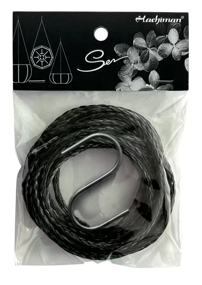 Senシリーズ専用ロープ（Sフック付き）　BK