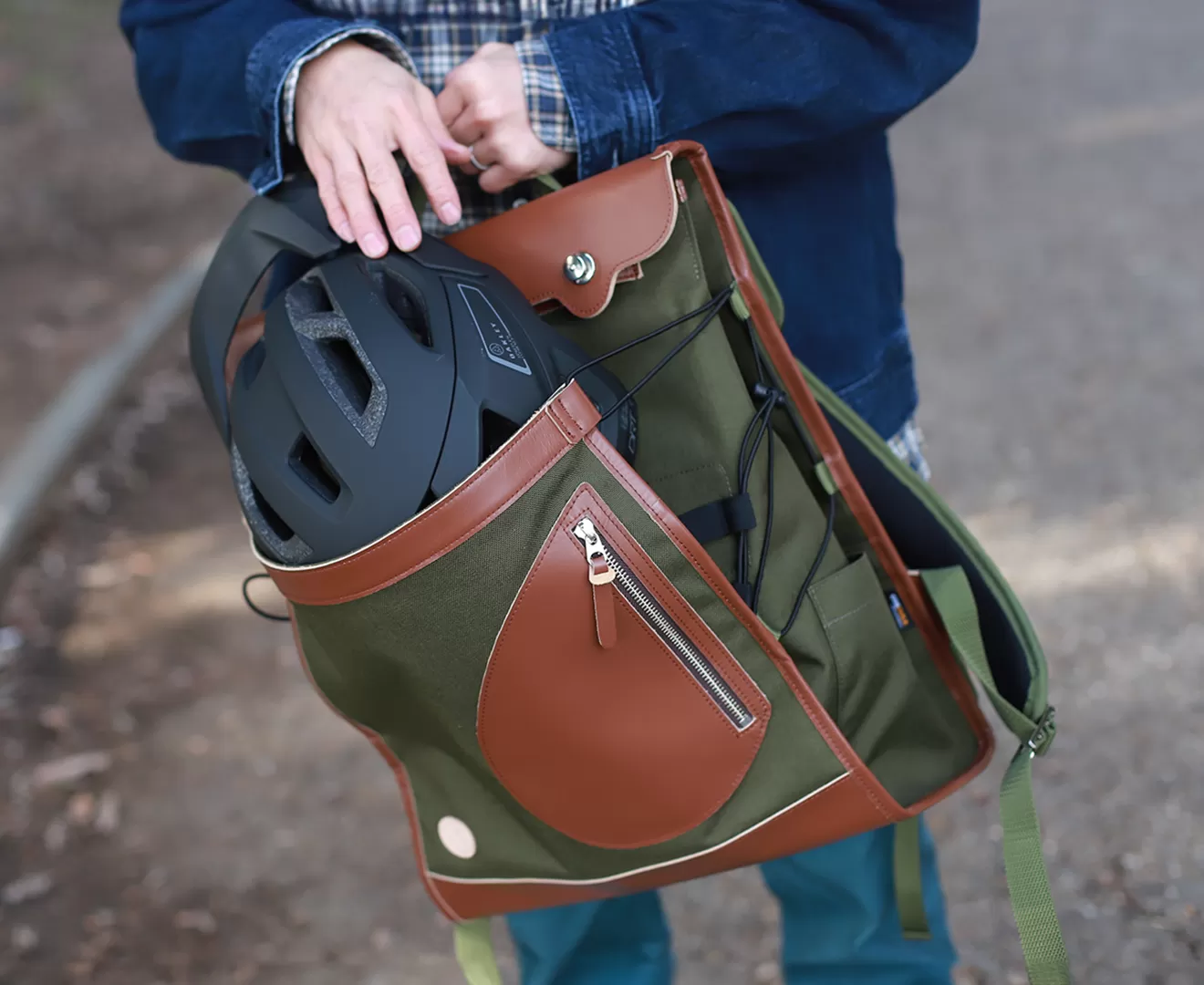 DUOカーゴリュック CORDURA®×防水牛革